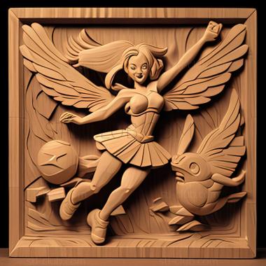 3D model Playing The Leveling Field Dancing Gym Leader Enter Mel (STL)